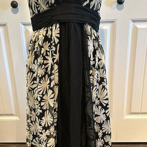 Donna Ricco size 10 Vintage Y2K Halter Open Back Silk Dress - Picture 4 of 16